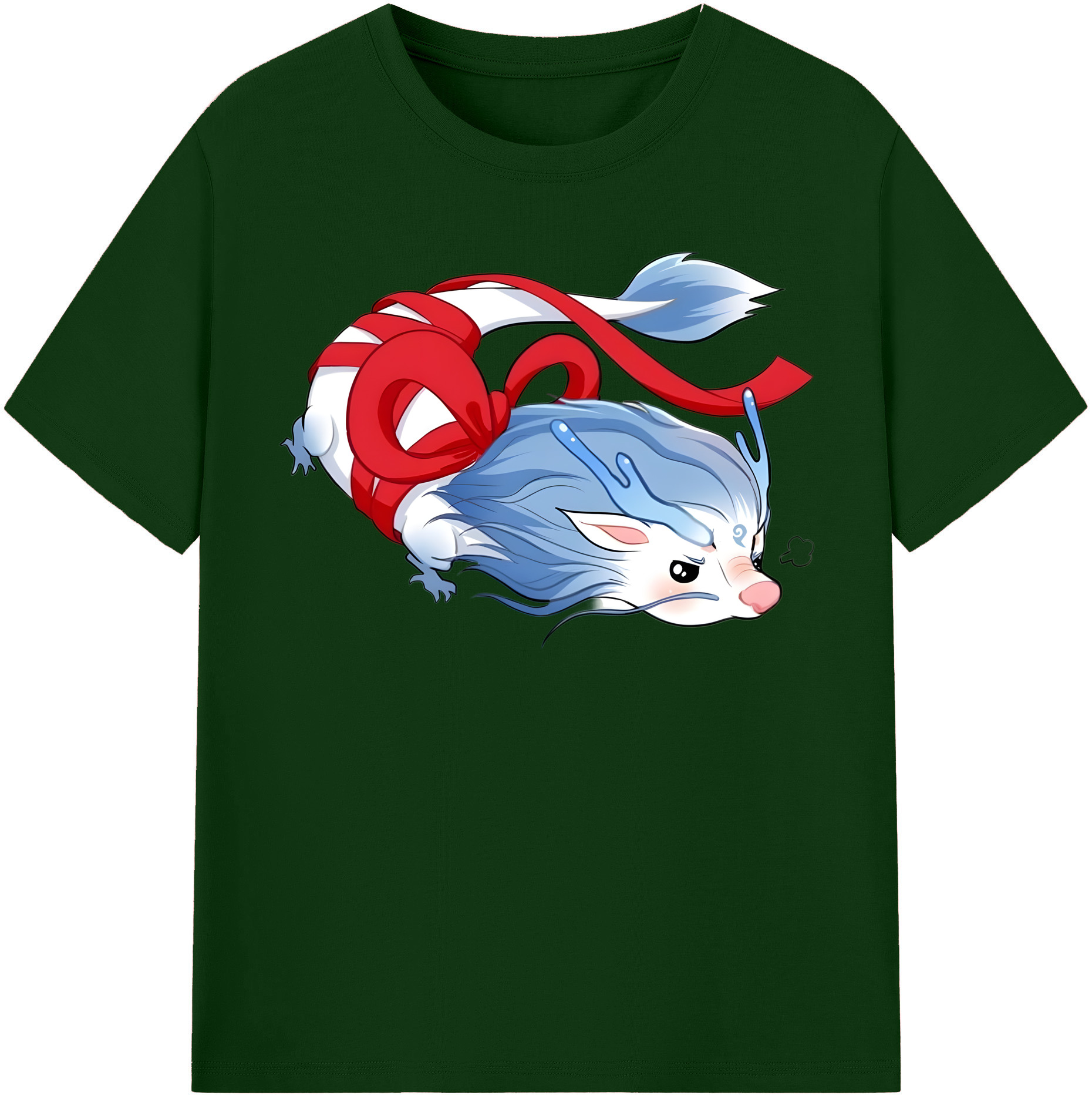 （画像用） Ne Zha 2 ナタ 魔童の大暴れ 綿100％半袖Tシャツ（フロントプリント）